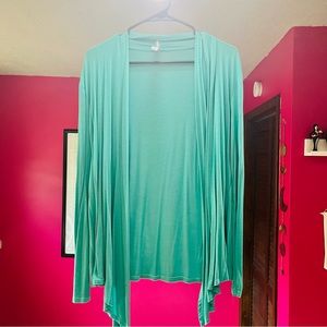 Simlu Casual Drape Cardigan Teal